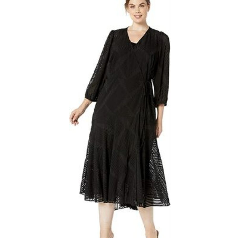 calvin klein dress three quarter sleeves(72)